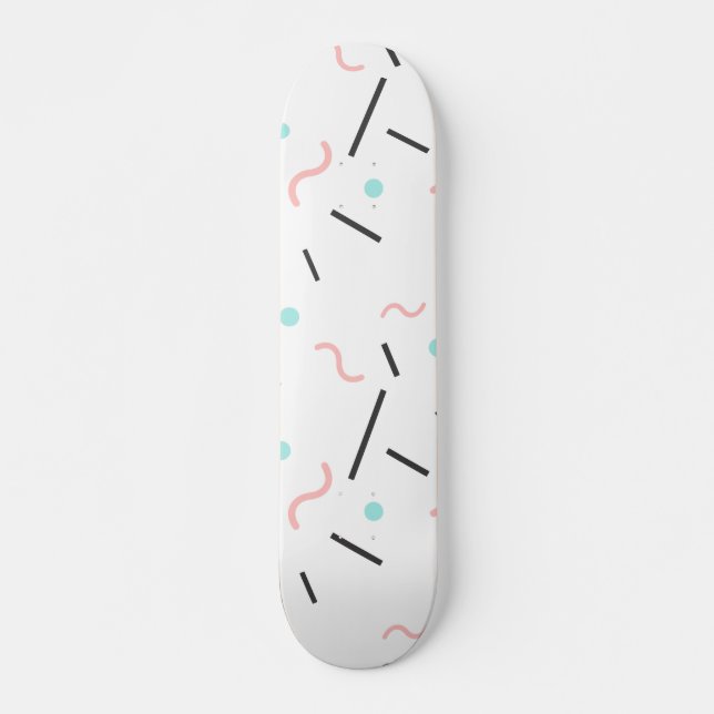 Geometrisches Muster 32 Skateboard (Vorne)