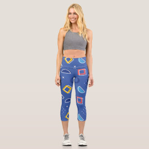 Geometrisches Muster 3 Capri Leggings