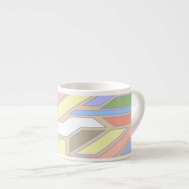 Geometrisches Muster 3 Espressotasse (Vorderseite Rechts)