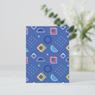 Geometrisches Muster 3 Feiertagspostkarte