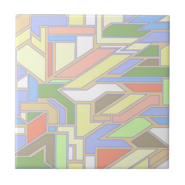 Geometrisches Muster 3 Fliese (Vorderseite)