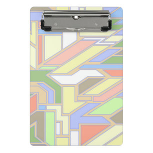 Geometrisches Muster 3 Mini Klemmbrett