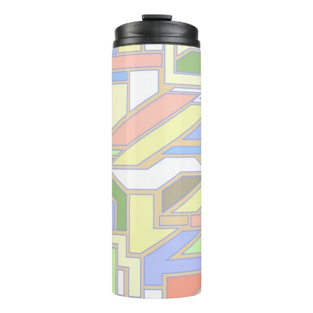 Geometrisches Muster 3 Thermosbecher (Vorderseite)