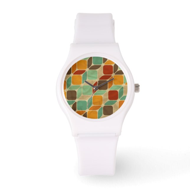 geometrisches Muster 4 Armbanduhr (Vorderseite)