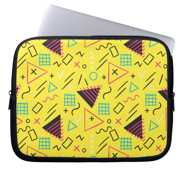 Geometrisches Muster 6 Laptopschutzhülle (Vorderseite)