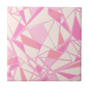 Geometrisches Muster abstrakt Farbe rosa Fliese