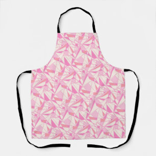 Geometrisches Muster abstrakt Farbe rosa Schürze