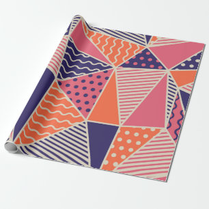 Geometrisches Muster. Abstrakter Dreieck. V Geschenkpapier