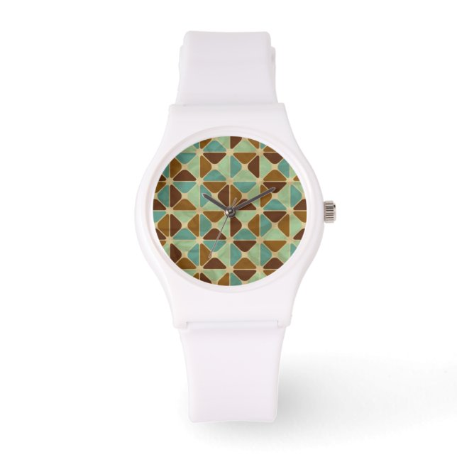 geometrisches Muster Armbanduhr (Vorderseite)