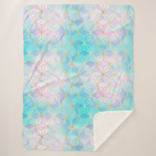 Geometrisches Muster aus eim Glas Sherpadecke