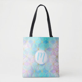 Geometrisches Muster aus eim Glas Tasche