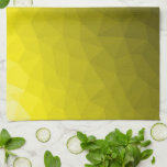 geometrisches Muster aus gelbem dunklem Ober Geschirrtuch<br><div class="desc">Gelbes goldenes Ober-Farbverlauf geometrisches Maschenmuster. Dreieck geometrisches Mesh mit dunkelgelben goldenen Ober-Farbverlauf Design.</div>