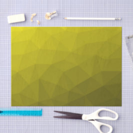 geometrisches Muster aus gelbem dunklem Ober Seidenpapier