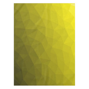 geometrisches Muster aus gelbem dunklem Ober Tischdecke