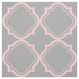 Geometrisches Muster aus rosa und grauem Quarzglas Stoff