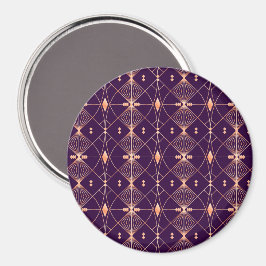 Geometrisches Muster aus sich schneidenden Diamant Magnet
