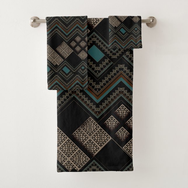Geometrisches Muster  Badhandtuch Set (Insitu)