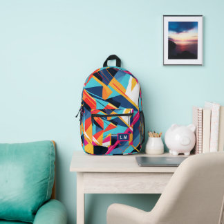 geometrisches Muster Bedruckter Rucksack