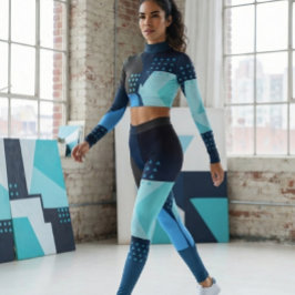 Geometrisches Muster Damen Leggings