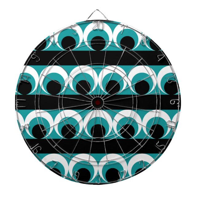Geometrisches Muster Dartscheibe (vorne)