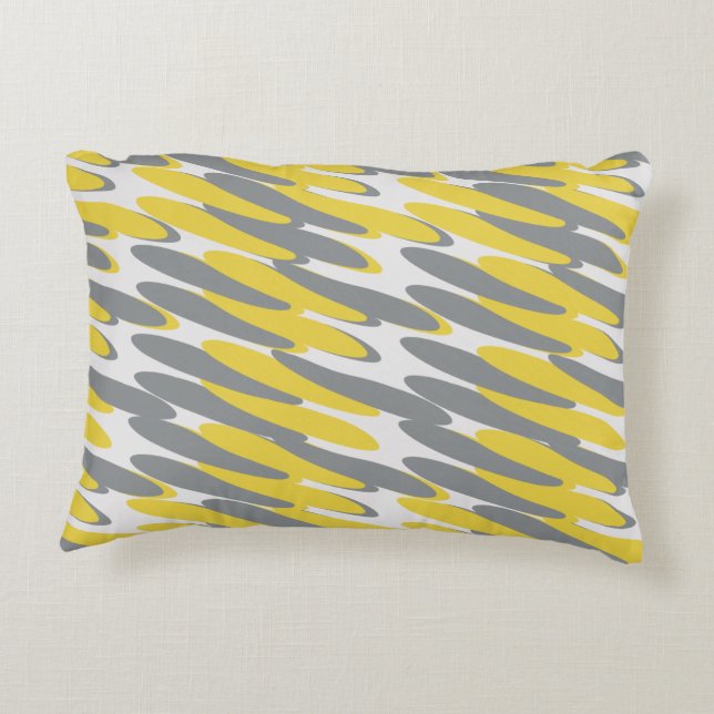 Geometrisches Muster Dekokissen (Rückseite)