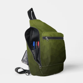 geometrisches Muster der Artengrüngefälle Crossbody Bag