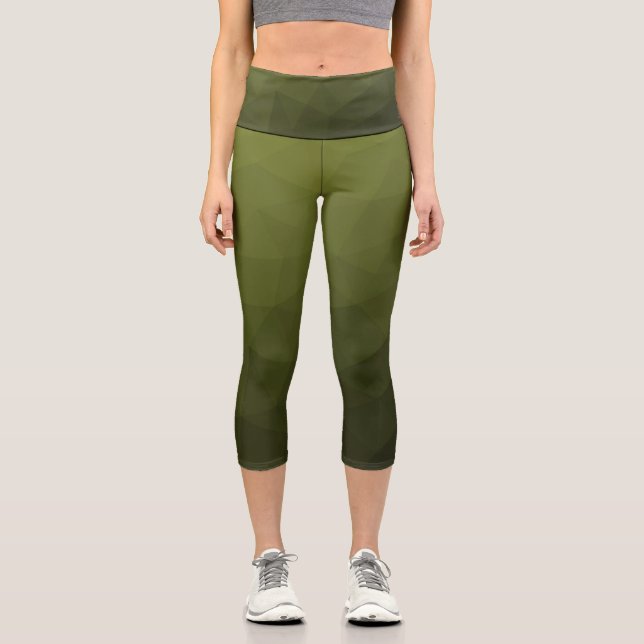 geometrisches Muster der Artenrochen Capri Leggings (Vorderseite)