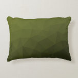 geometrisches Muster der Artenrochen Dekokissen<br><div class="desc">Army grüne Gefälle geometrische Maschenmuster dreiecke ombre. Army green dunkelolivhue für Soldatengeschirr, Camouflage. Es imitiert natürliche militärische Landschaften, Widerstandskraft, Ausdauer, Widerstandskraft. Erdige Untertöne verbinden sich mit der Natur, Erdung. Symbolisiert militärisches Vermächtnis, Nutzen im Freien.</div>