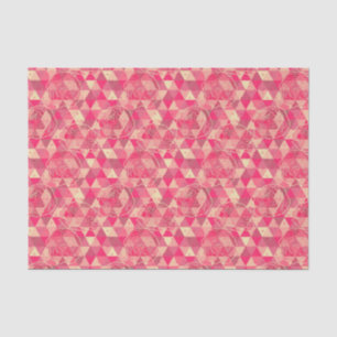 Geometrisches Muster der Blume Seidenpapier