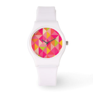 Geometrisches Muster der Dreiecke Armbanduhr