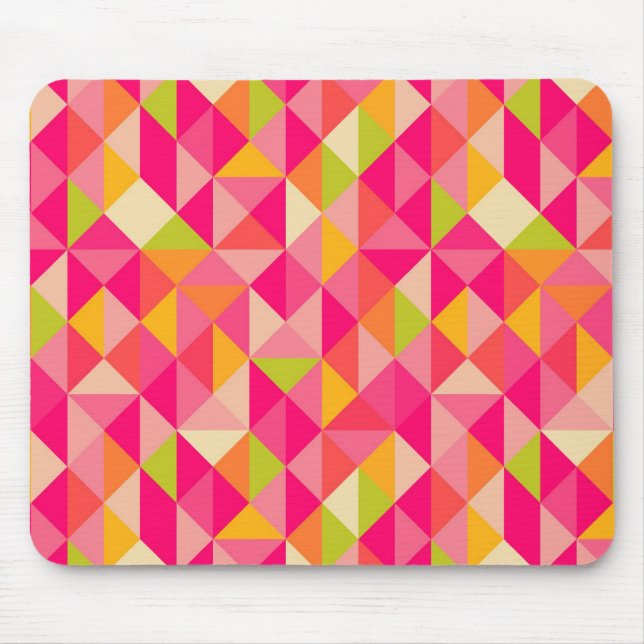 Geometrisches Muster der Dreiecke Mousepad (Vorne)