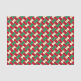 Geometrisches Muster der Krawatte Oriental Red Gre Seidenpapier
