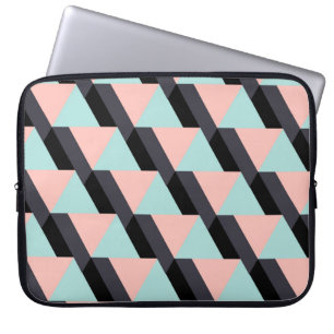 Geometrisches Muster der Pastellfarben Laptopschutzhülle