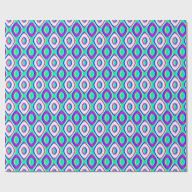 Geometrisches Muster der Quantenphysik  Geschenkpapier (Flach)