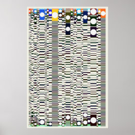 Geometrisches Muster der Quantenphysik Poster