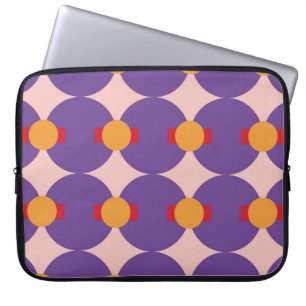 Geometrisches Muster der Retromodelle Vintage Abst Laptopschutzhülle