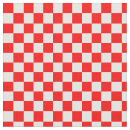 Geometrisches Muster der roten Schachbretter Stoff