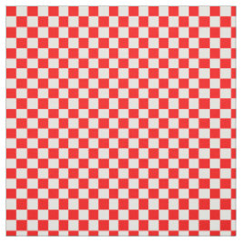 Geometrisches Muster der roten Schachbretter Stoff