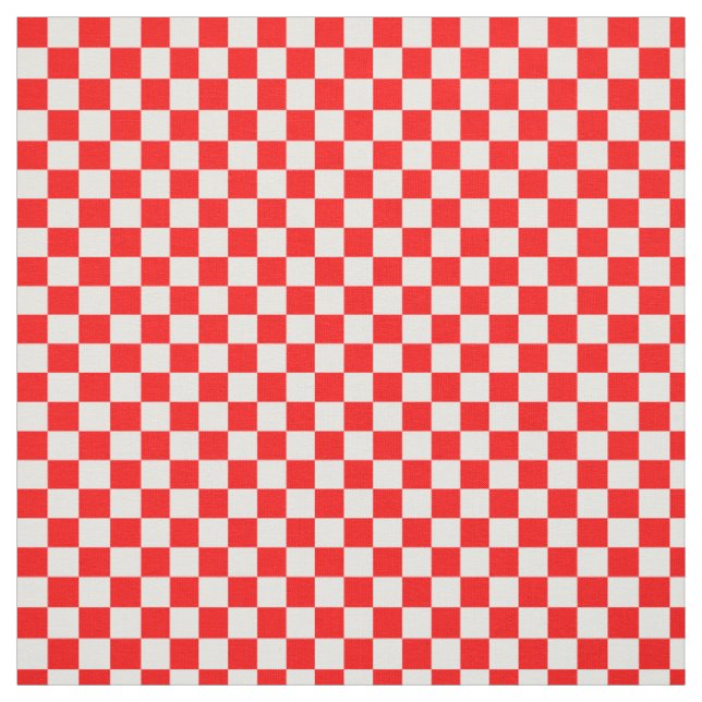 Geometrisches Muster der roten Schachbretter Stoff (Muster)