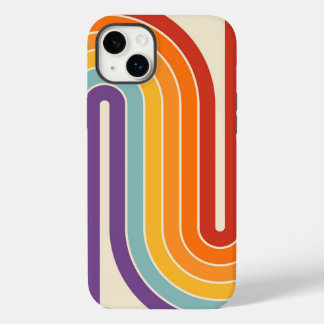 Geometrisches Muster der Streifen im Retro-Stil de Case-Mate iPhone 14 Plus Hülle