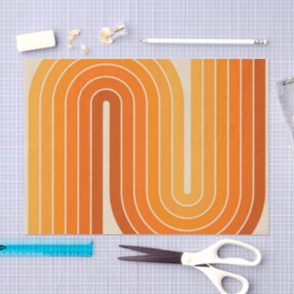 Geometrisches Muster der Streifen im Retro-Stil de Seidenpapier