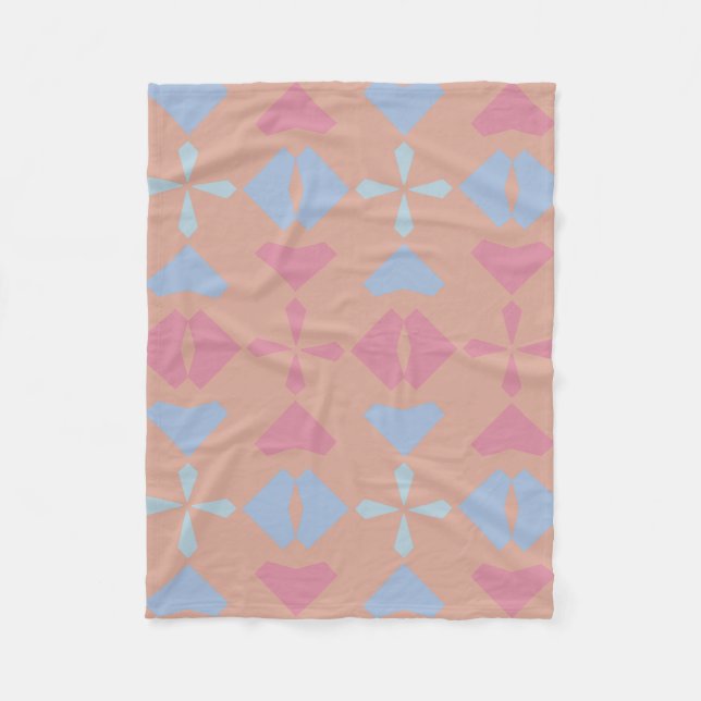 Geometrisches Muster des 50er Fleecedecke (Vorderseite)