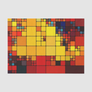 Geometrisches Muster des abstrakten vibrierenden Seidenpapier