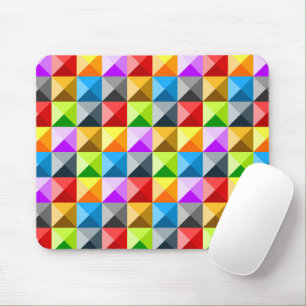 Geometrisches Muster des coolen bunten Dreiecks Mousepad