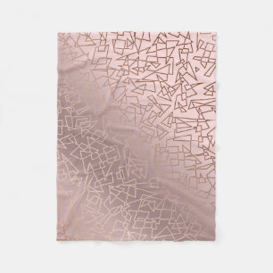 Geometrisches Muster des eleganten stilvollen Fleecedecke