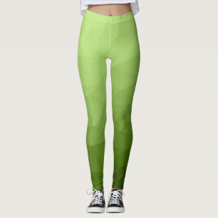 geometrisches Muster des Gefälles im Grünen ombre Leggings