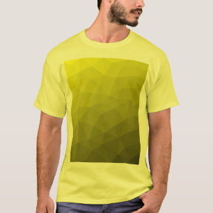 geometrisches Muster des gelben Farbverlaufs T-Shirt
