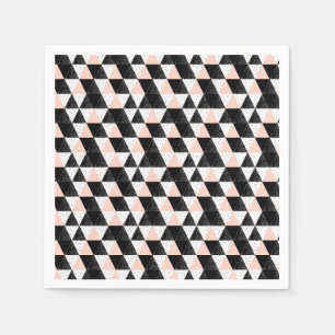Geometrisches Muster des handgezeichneten Dreiecks Serviette