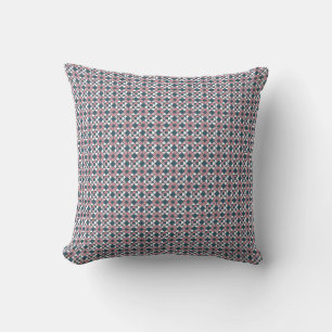 geometrisches Muster des Kaleidoskops, rosa Kissen