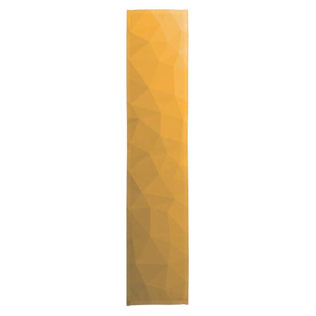 geometrisches Muster des Orangengrades Kurzer Tischläufer (Vorderseite)